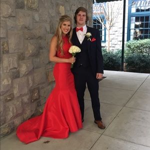 Red Prom/Formal Two Piece Sherri Hill Dress